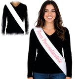 Fascia Bianca Personalizzabile con Stampa – Addio Nubilato, Sindaco, Miss, Festa PS 11446