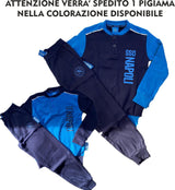 Pigiama SSC Napoli Calcio Cotone Interlock Personalizzabile – PS 46669 -BS
