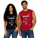 T-shirt Smanicata Unisex in Cotone / Canotta Personalizzabile  – PS 29999