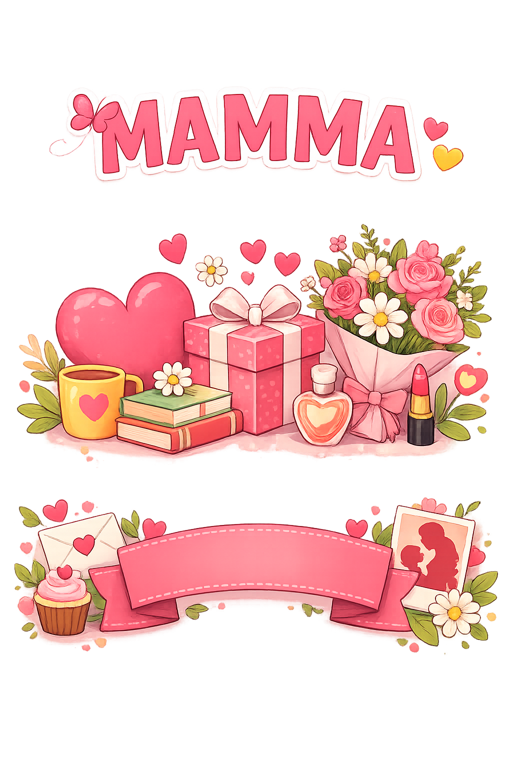T-Shirt Donna Festa Della Mamma ,  Personalizzabile – Idea regalo – PS 28870-031