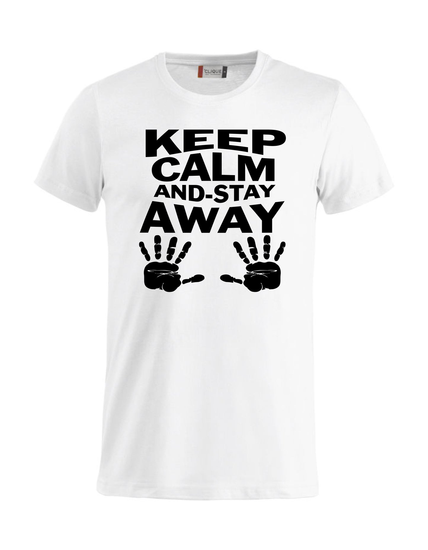 T-Shirt “Keep Calm And Stay Away” Uomo – Maglietta Simpatica con Stampa – PS 27431-A013