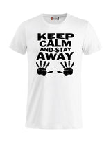 T-Shirt “Keep Calm And Stay Away” Uomo – Maglietta Simpatica con Stampa – PS 27431-A013
