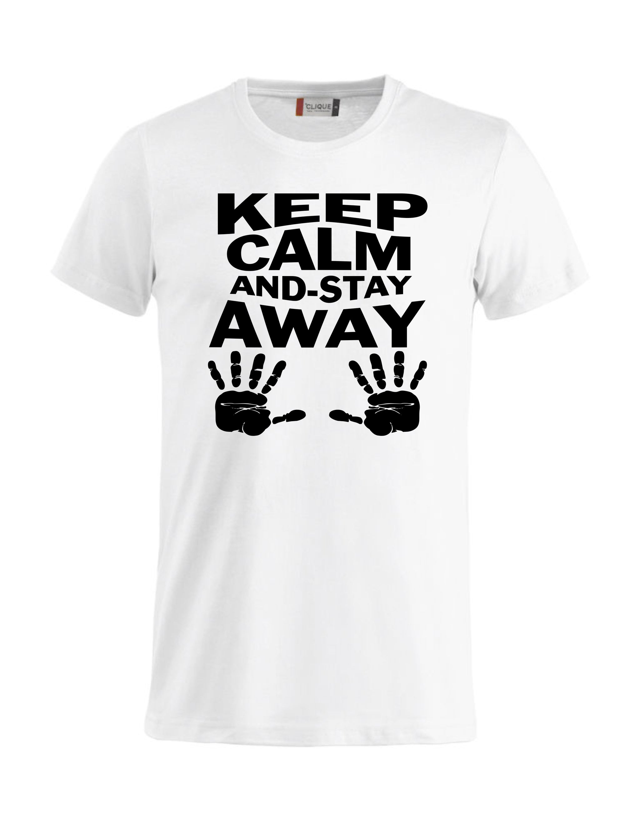 T-Shirt “Keep Calm And Stay Away” Uomo – Maglietta Simpatica con Stampa – PS 27431-A013