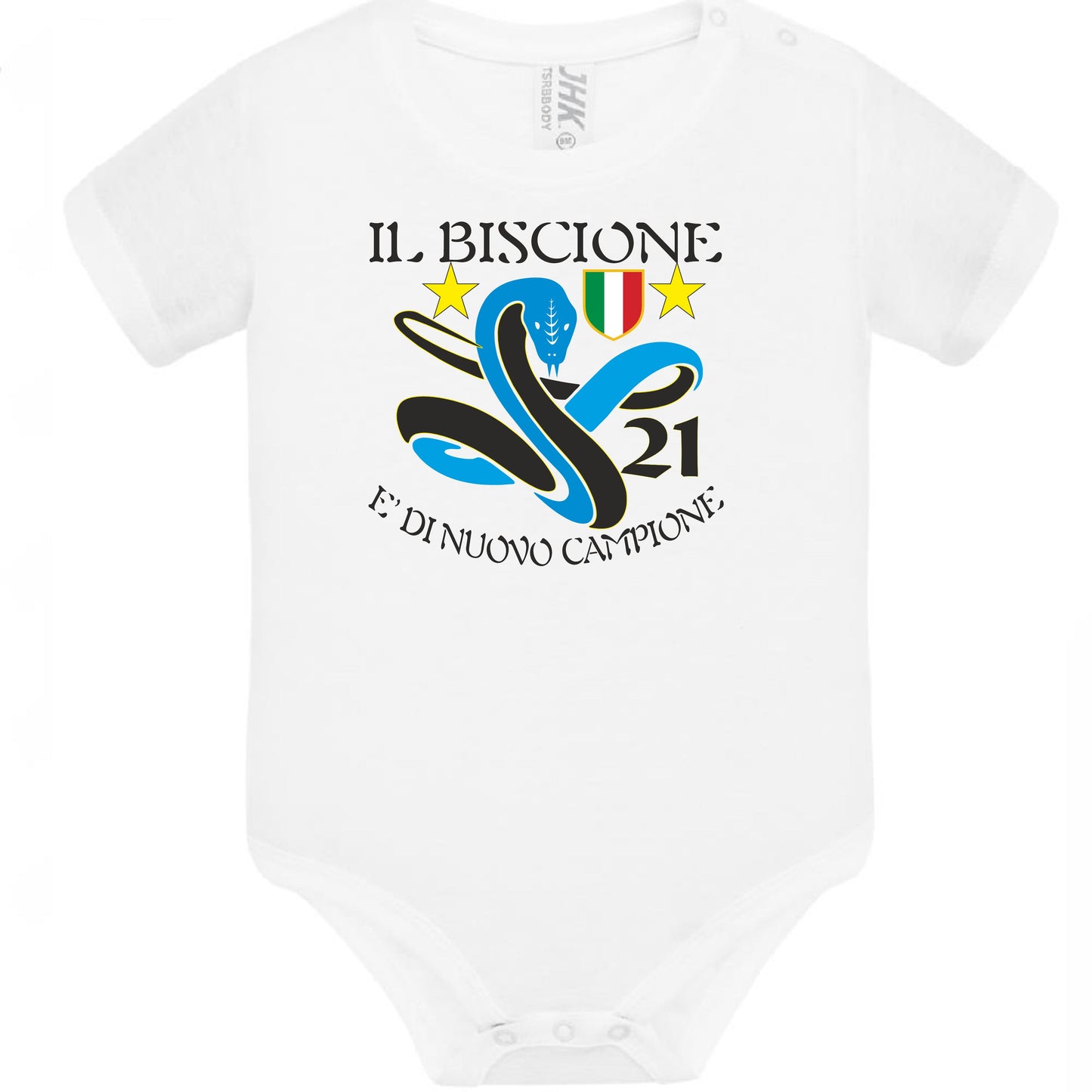 Body Neonato Inter Campioni d’Italia 2025/2026 – 21 Scudetti – PS 28180-INT-01