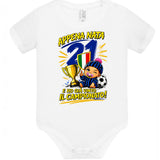 Body Scudetto Calcio Appena Nata e' Ho Gia Vinto Il Campionato NeroAzzurri Campioni D'Italia 2025/2026 21 Scudetti PS 28180-INT-11