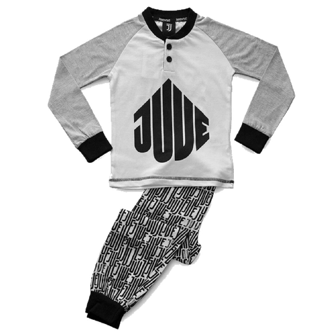 Pigiama Juventus Serafino Bambino – 100% Cotone Personalizzabile – PS 30077