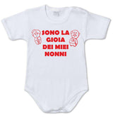 Body Neonato “Sono La Gioia Dei Miei Nonni” 100% Cotone Idea Regalo PS 28180-0008