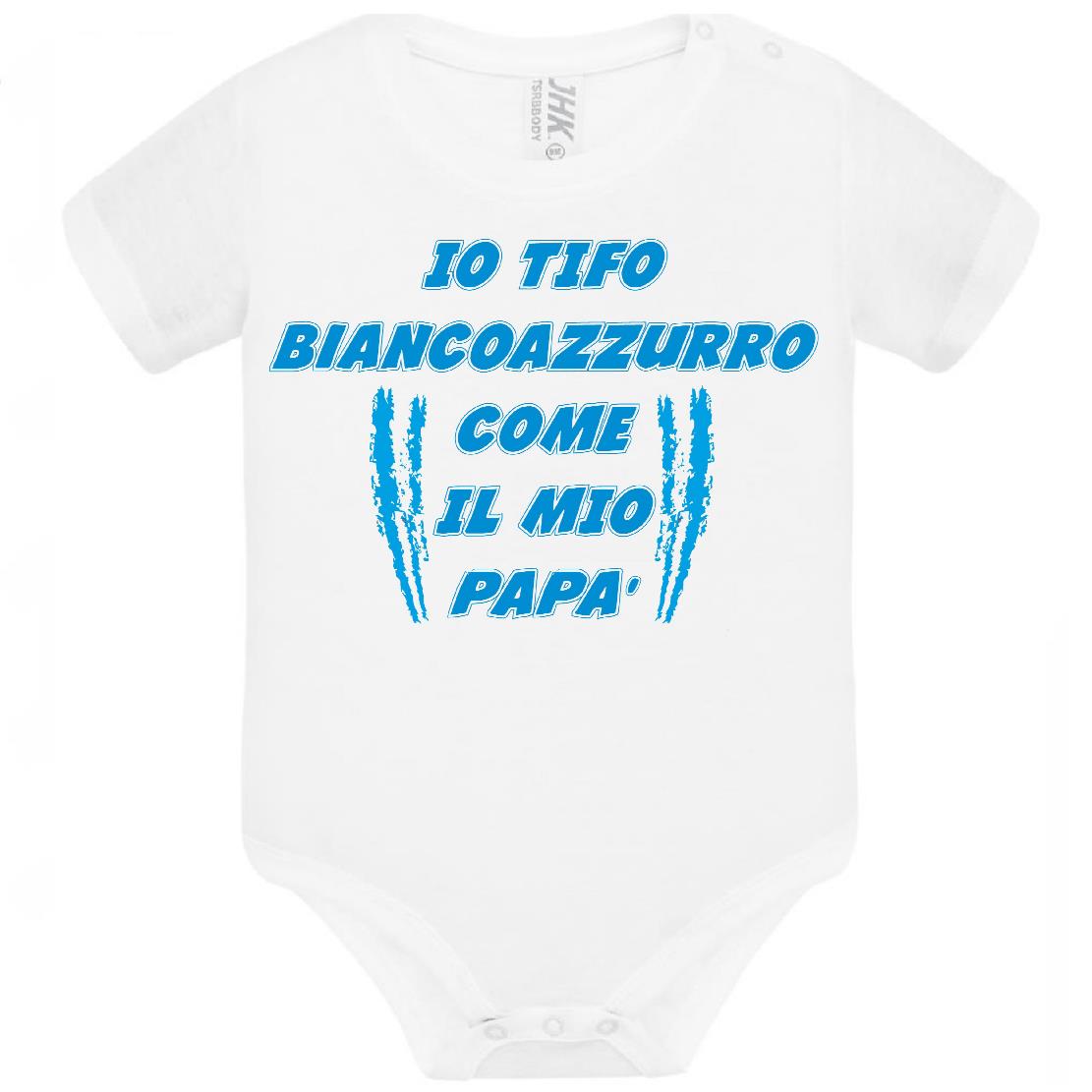 Body Neonato Tifosi Calcio Personalizzabile Roma Napoli Torino o La Tua Squadra Del Cuore 100% Cotone PS 28180-0041 PRS