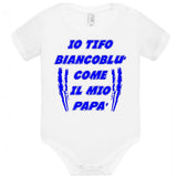 Body Neonato Tifosi Calcio Personalizzabile Roma Napoli Torino o La Tua Squadra Del Cuore 100% Cotone PS 28180-0041 PRS