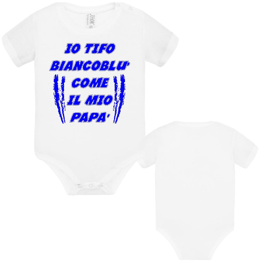 Body Neonato Tifosi Calcio Personalizzabile Roma Napoli Torino o La Tua Squadra Del Cuore 100% Cotone PS 28180-0041 PRS