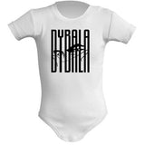 Body Neonato Dybala Mask Stile Tifosi Giallo Rossi Calcio 100% Cotone PS 28180-0007