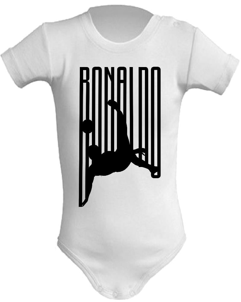 Body Neonato Stile Rovesciata Calcio Personalizzabile Con Nome e Numero 100% Cotone PS 28180-029