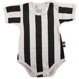 Body Neonato Bianco Nero  – Personalizzabile Con Nome e Numero PS 32764