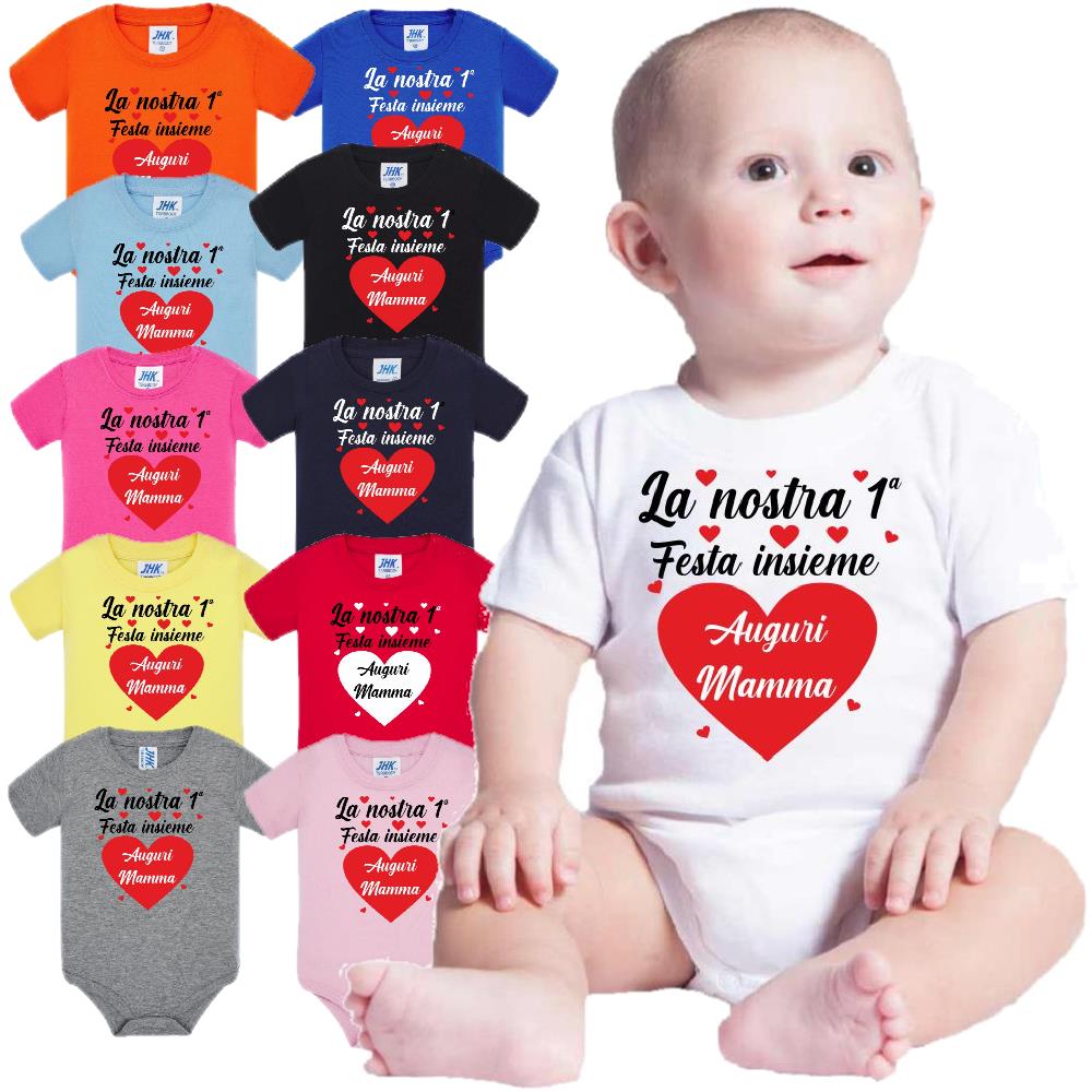 Body Neonato Prima Festa Della Mamma Auguri Mamma – 100% Cotone PS 28180-0015