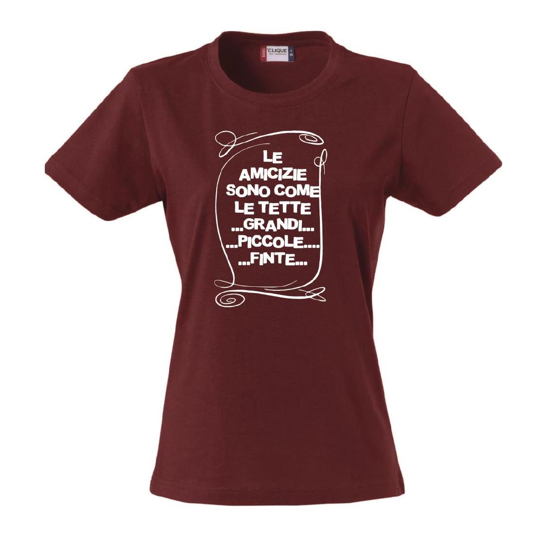 T-Shirt Donna “Le Amicizie Sono Come…” – Maglietta Divertente – PS 28870-012
