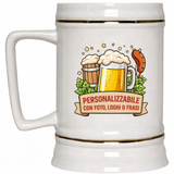 Boccale Birra in Ceramica 700 ml Personalizzabile con Foto o Frasi – PS 13518