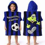 Poncho con Cappuccio / Accappatoio Bambini – Calcio Taglia Unica 60 × 60 cm –  PS 00063