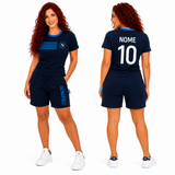Pigiama Corto SSC Napoli Ufficiale 100% Cotone – Bambino Ragazzo Uomo – Personalizzabile con Nome PS 46702