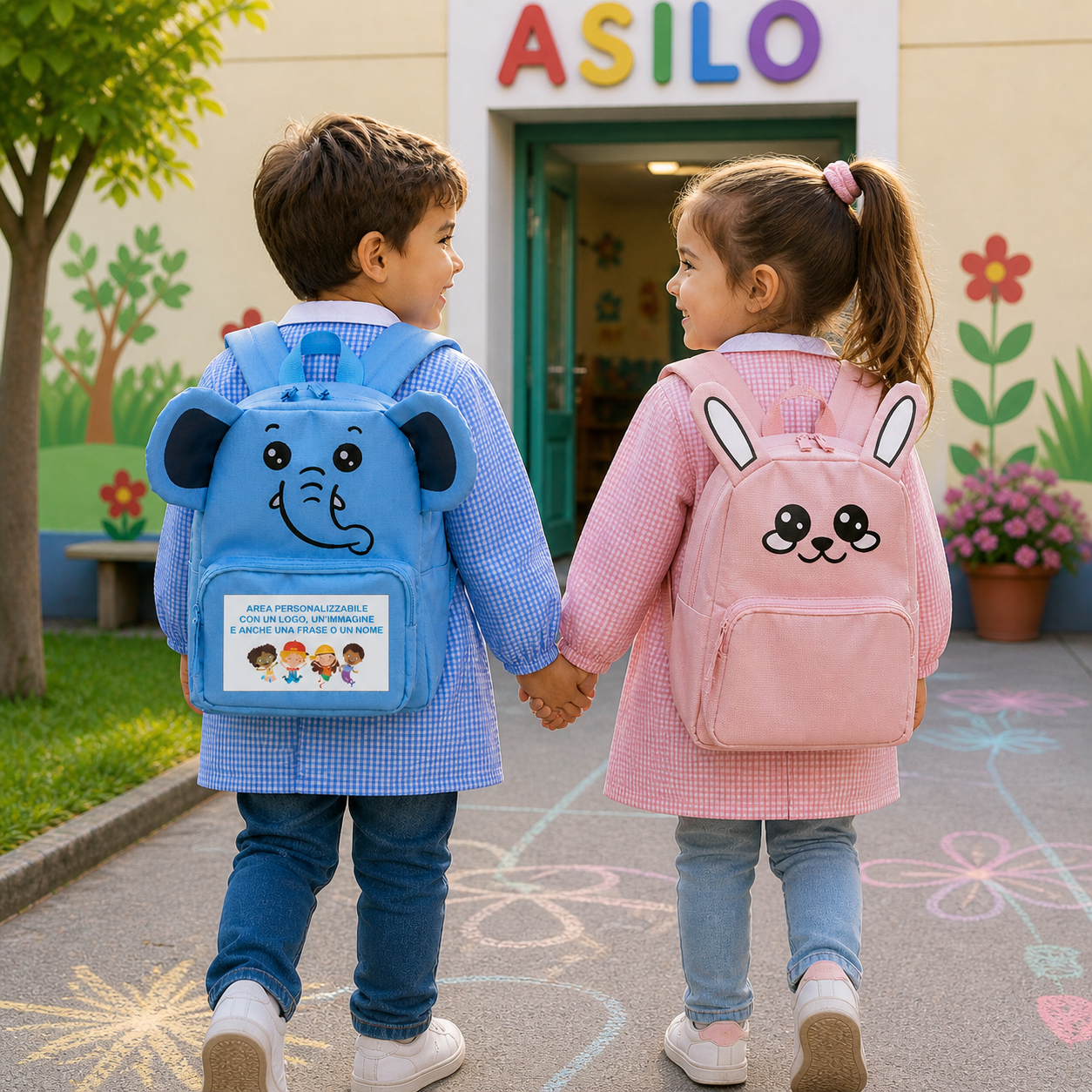 Zaino Bambini a Forma di Animale Personalizzabile – Zainetto Asilo PS 46638