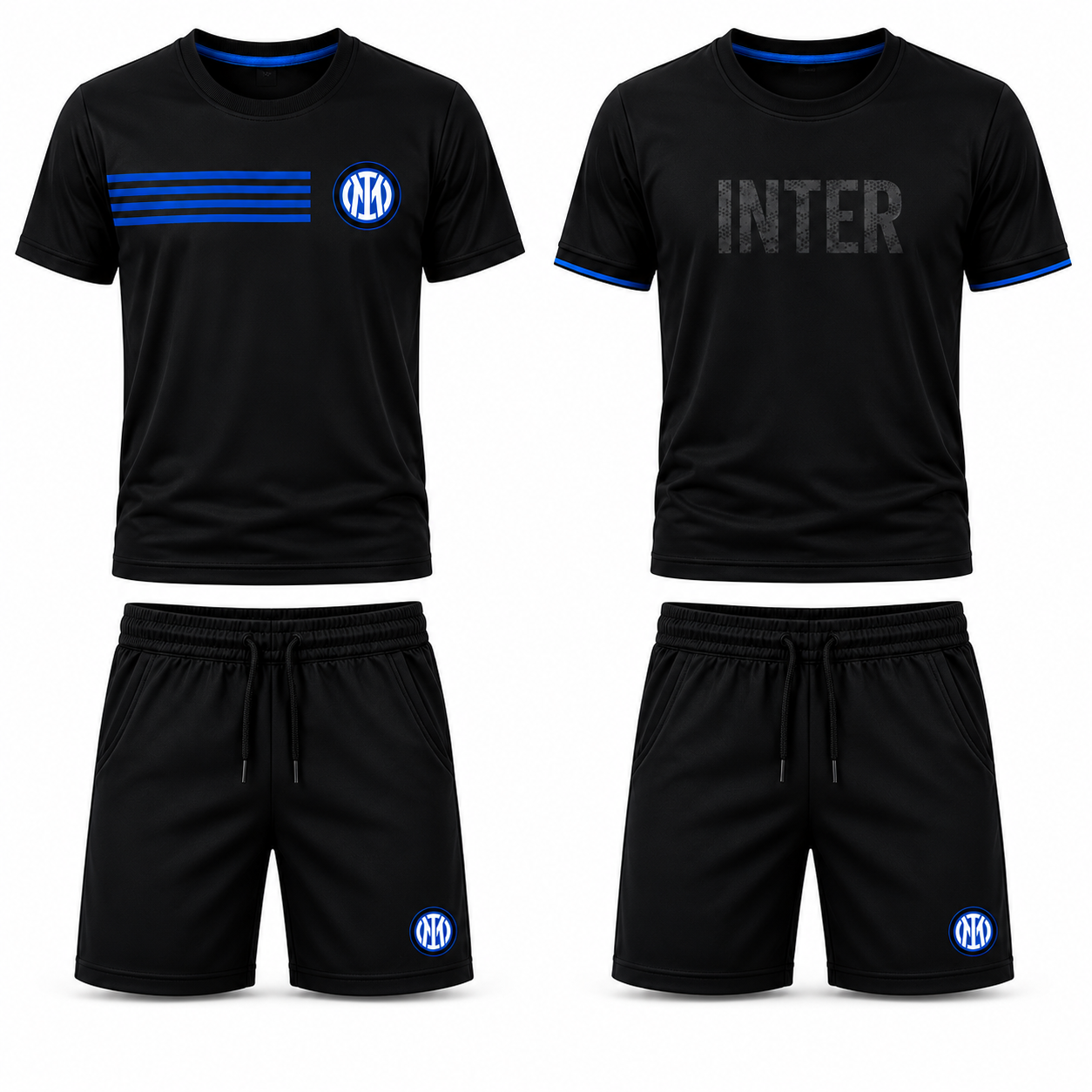 Pigiama Inter – Pigiami Corti FC Internazionale Prodotto Ufficiale Personalizzabile  – PS 46696