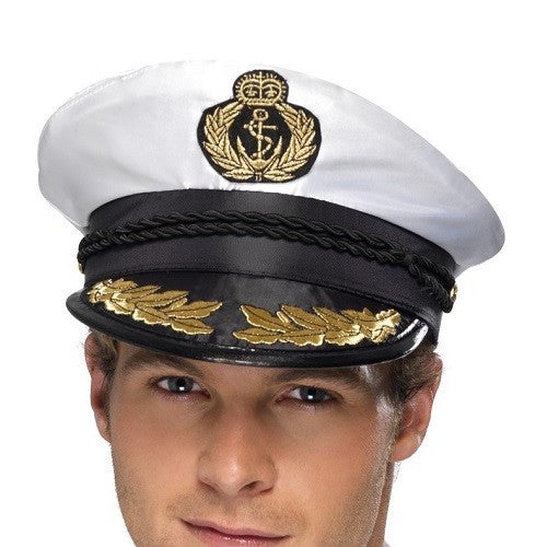 Cappello Capitano Marina – Accessorio Costume Carnevale – One Size Adulto – PS 05135