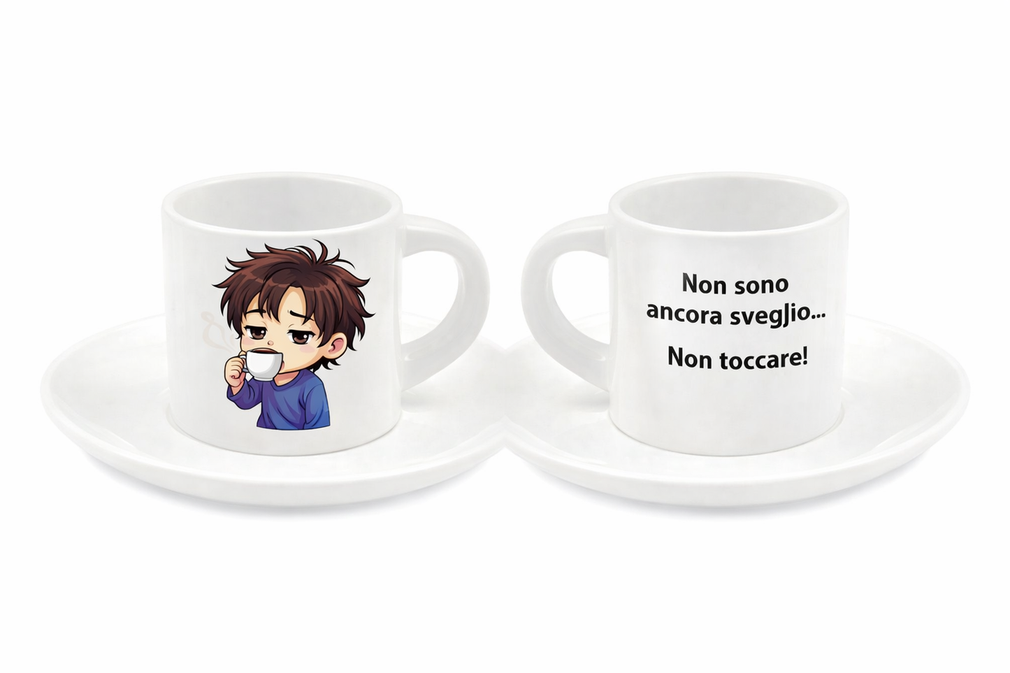 Tazzina da Caffè in Ceramica Personalizzabile con Piattino – PS 10531