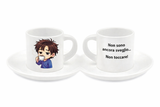 Tazzina da Caffè in Ceramica Personalizzabile con Piattino – PS 10531
