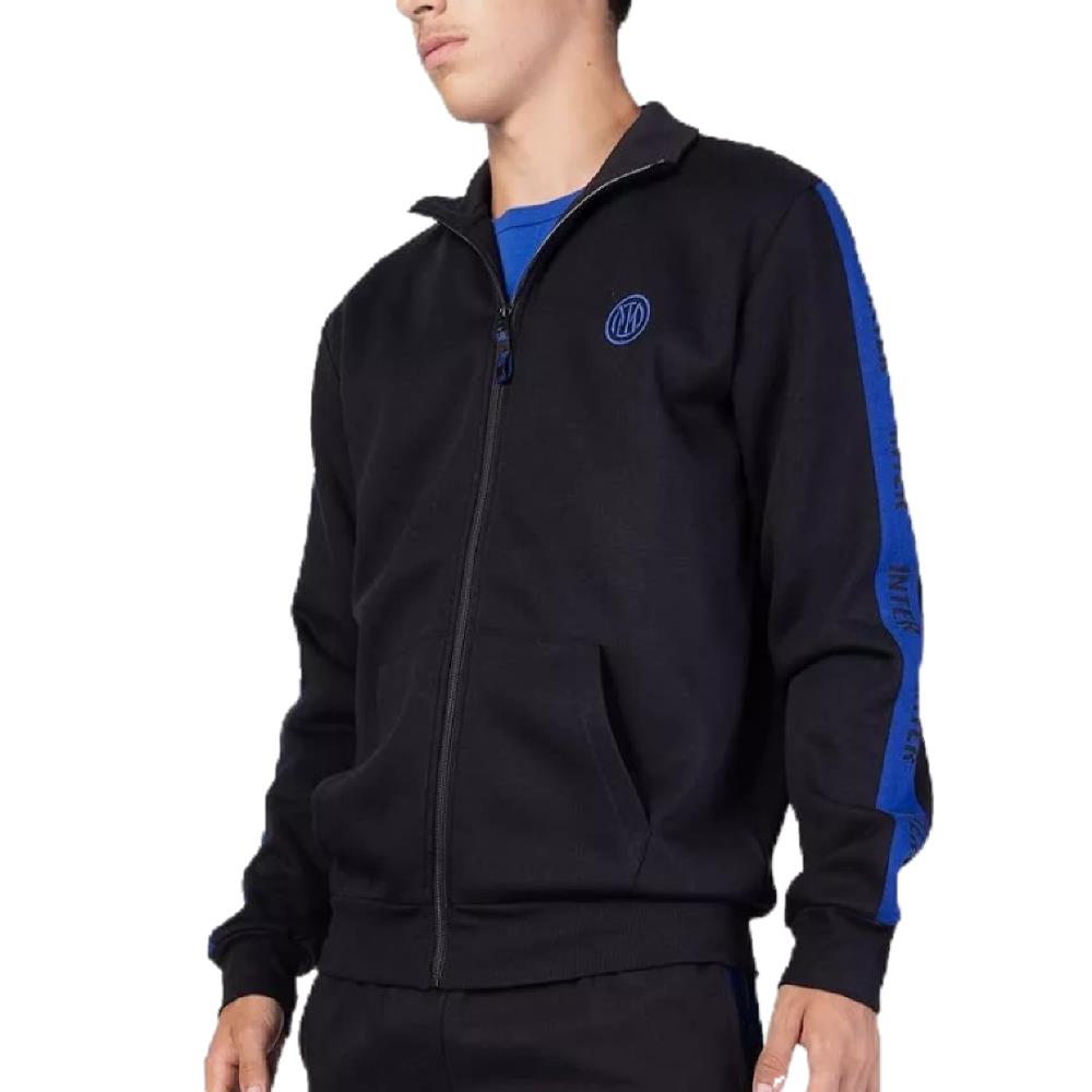 Felpa INTER Full Zip Garzata Uomo con Logo FC Internazionale – 46618-BS