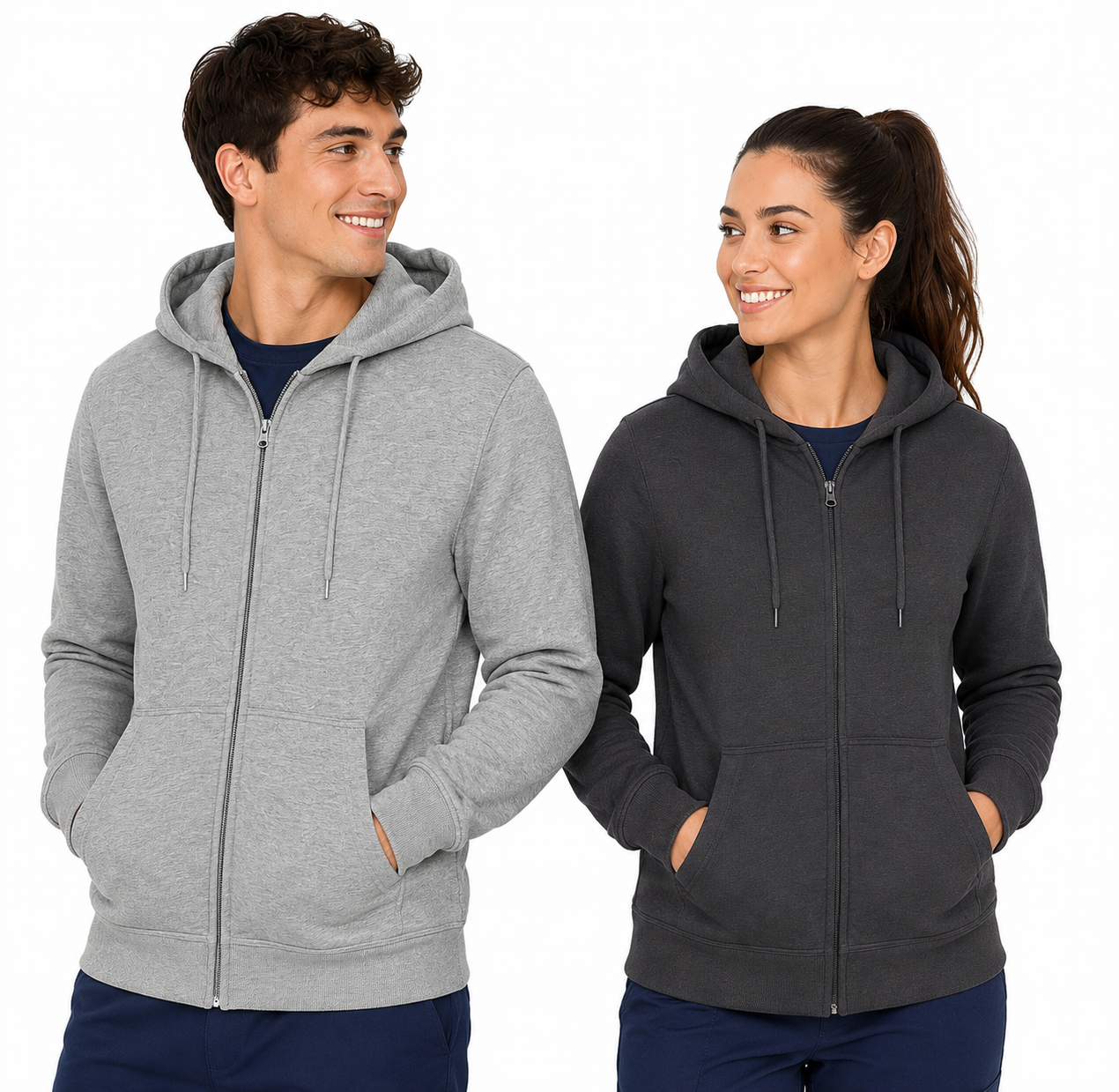 Felpa Miami Adulto con Cappuccio e Full Zip Personalizzabile – Stampe e Ricami – PS 46617