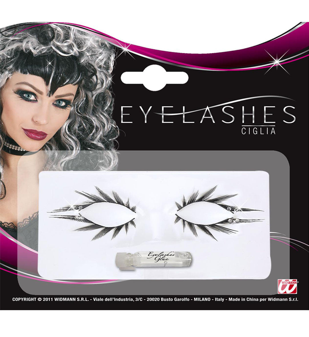 Ciglia Finte Sopra e Sotto con Strass – Make Up Carnevale – PS 00830