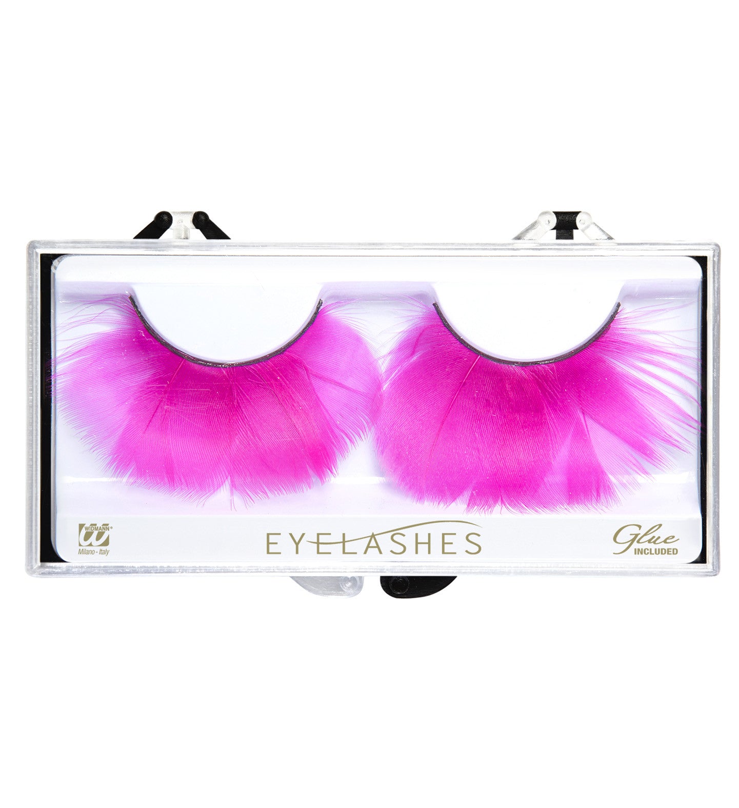 Ciglia Finte Piume Neon Fluo Fucsia Carnevale – PS 03040