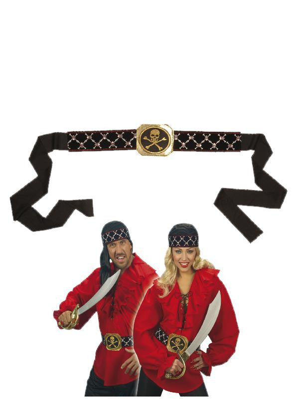 Cintura con Fibbia da Pirata – Accessorio Costume Carnevale Bucaniere – PS 01952
