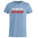 T-Shirt Uomo “Stress Attenzione 99%” – Maglietta Simpatica e Divertente PS 27431-A002