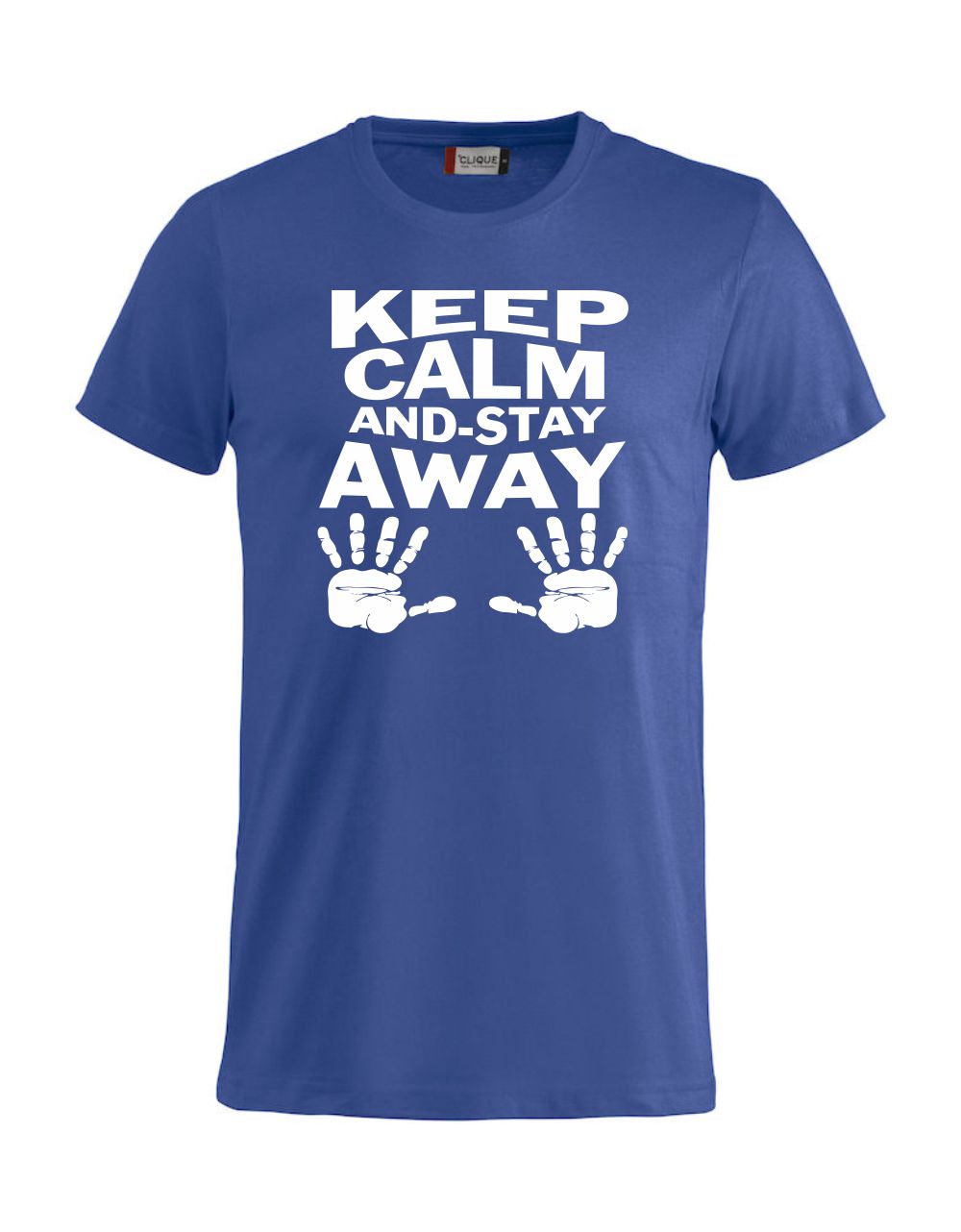 T-Shirt “Keep Calm And Stay Away” Uomo – Maglietta Simpatica con Stampa – PS 27431-A013
