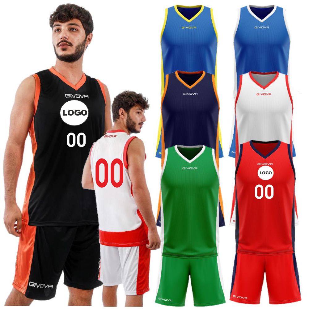 Kit Basket Power Givova Completo Basket Uomo Ragazzo Poliestere Interlock PS 41356 PRS