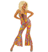 Costume di Carnevale Donna Anni 70 Vestito Multicolor Funky Chick – PS 11343