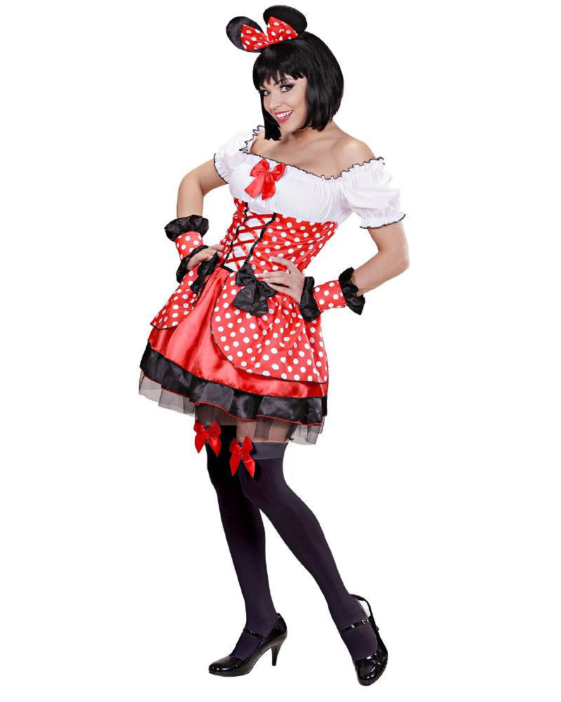 Costume di Carnevale Donna Vestito Topolina / Topina – PS 13959