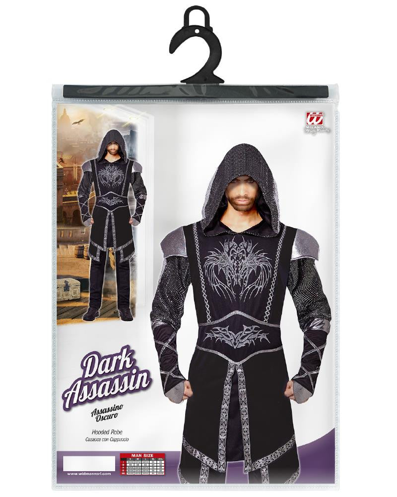 Costume di Carnevale Uomo Cavaliere Dark Assassin – PS 26155