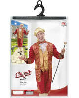 Costume di Carnevale Uomo Marchese in Velluto Bordeaux – Travestimento Veneziano PS 26276