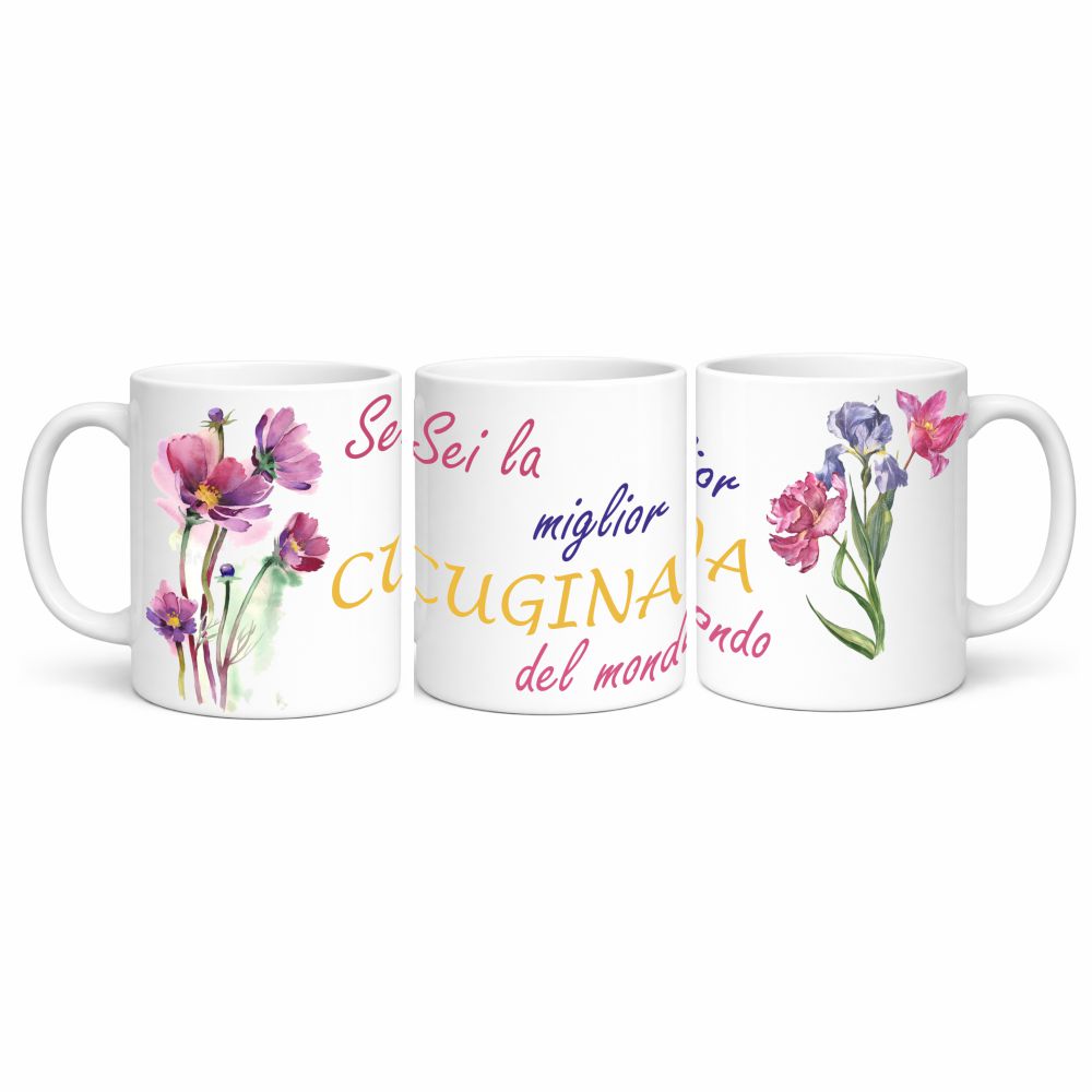 Tazza in Ceramica Personalizzabile “Miglior Mamma / Amica / Zia / ...” – Tazza Personalizzata PS 09370-3044