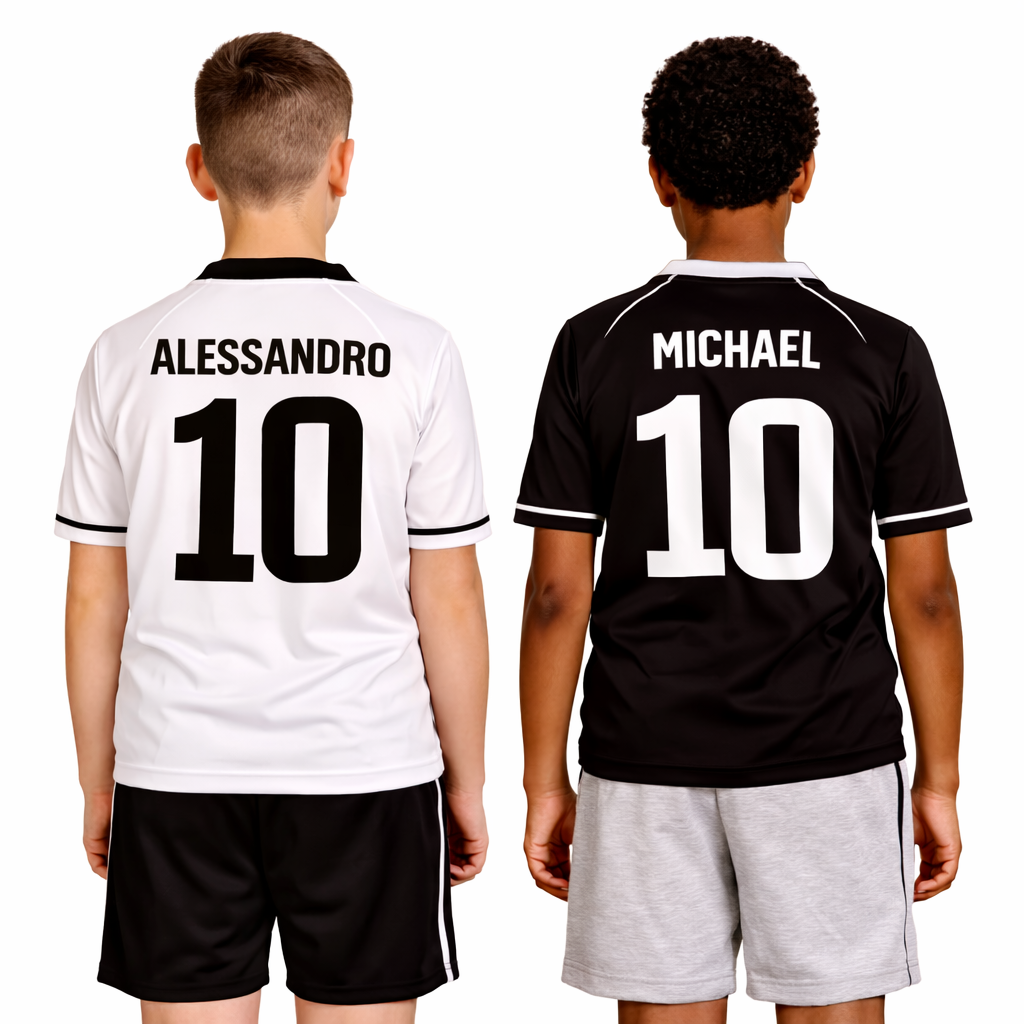 Pigiama Juventus Lungo Bambino – 100% Cotone Personalizzabile – PS 30089