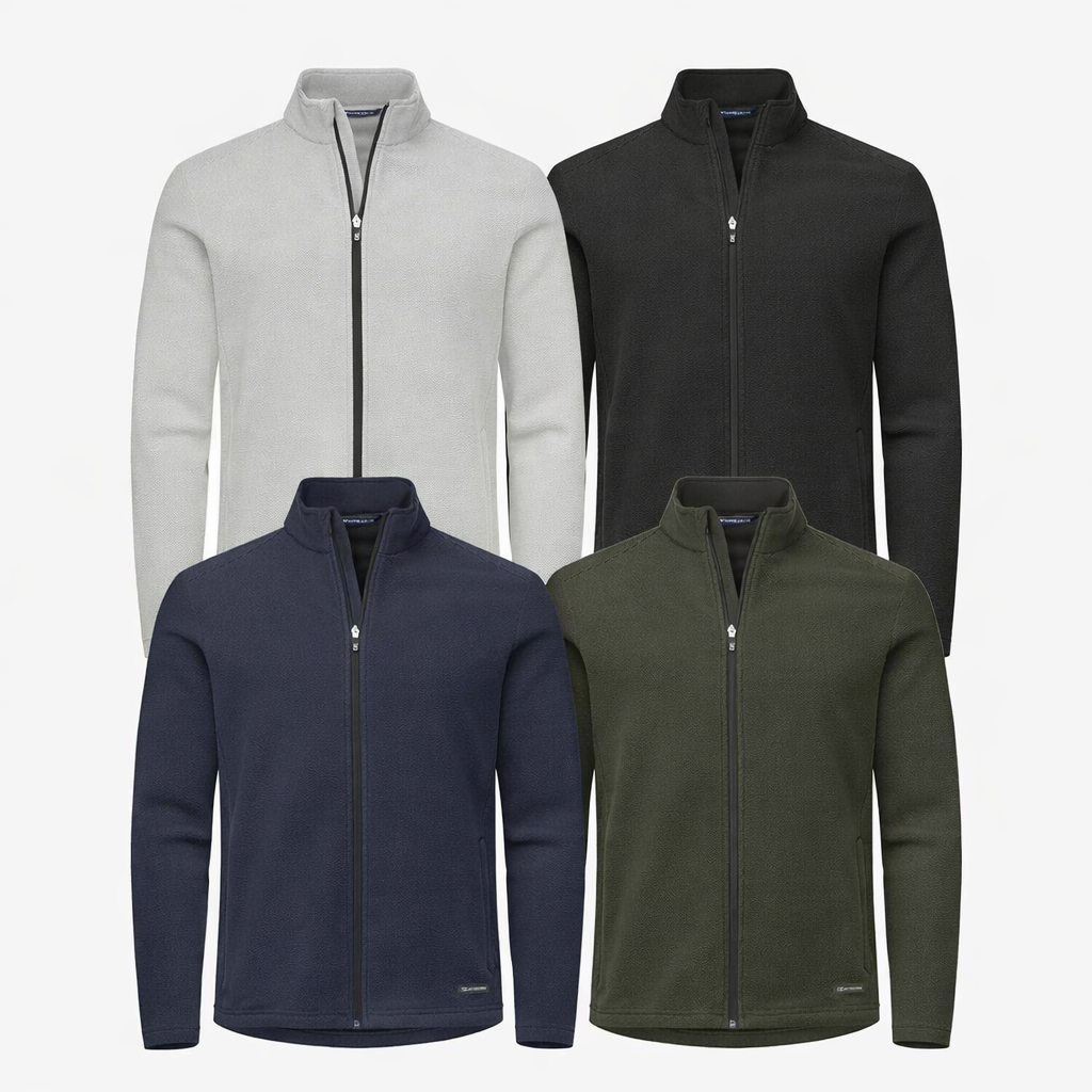 Pile Uomo Hunts Point Fleece Full Zip – Cutter & Buck Personalizzabile Con Ricamo – 46687 - PRS