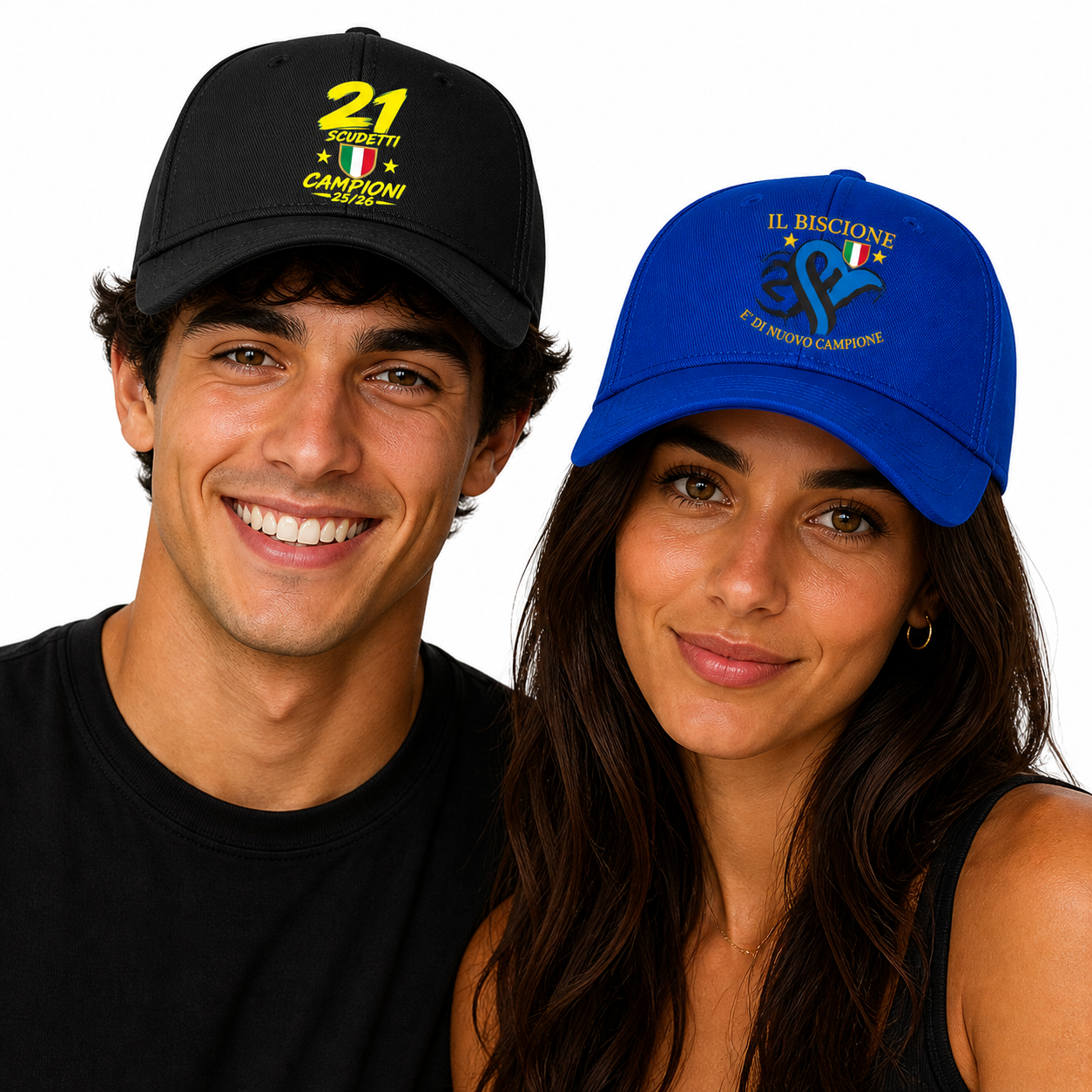 Cappello Baseball Scudetto Internazionale Campione d'Italia 2025/2026 21 Scudetti Seconda Stella 41411-INT-MIX