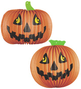 Decorazione Casa Halloween 2 Lampioni Zucche 26 cm – PS 09157