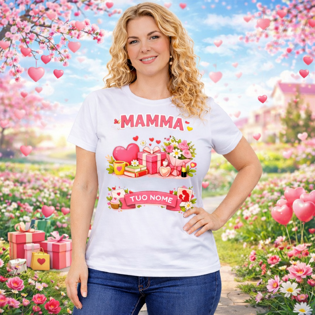 T-Shirt Donna Festa Della Mamma ,  Personalizzabile – Idea regalo – PS 28870-031