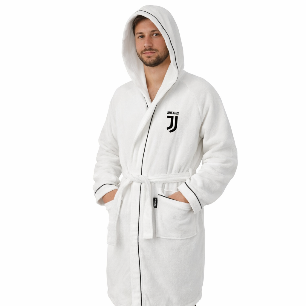Accappatoio Juventus JJ Nero o Bianco Personalizzabile – Ufficiale Juventus FC – PS 07600