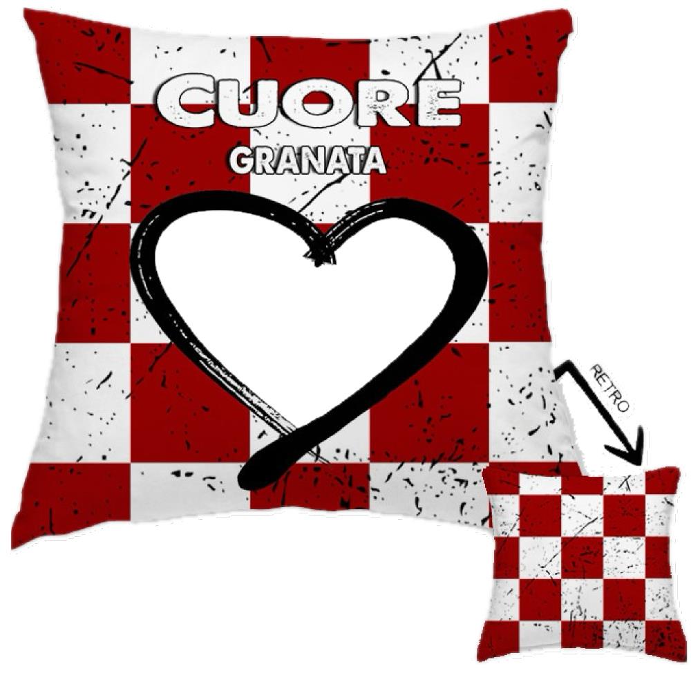 Cuscino Tifosi Personalizzabile Cuscini Calcio 38×38 cm – Cod. 1000 PRS