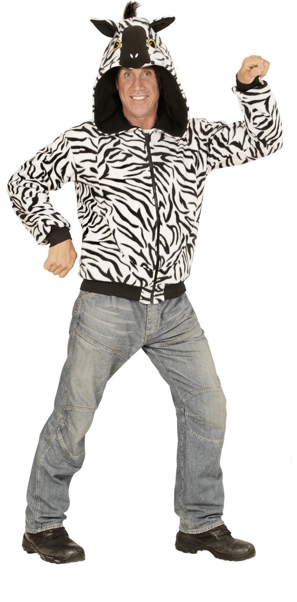 Felpa Zebra Unisex – Travestimento Carnevale Da Animale – PS 22774