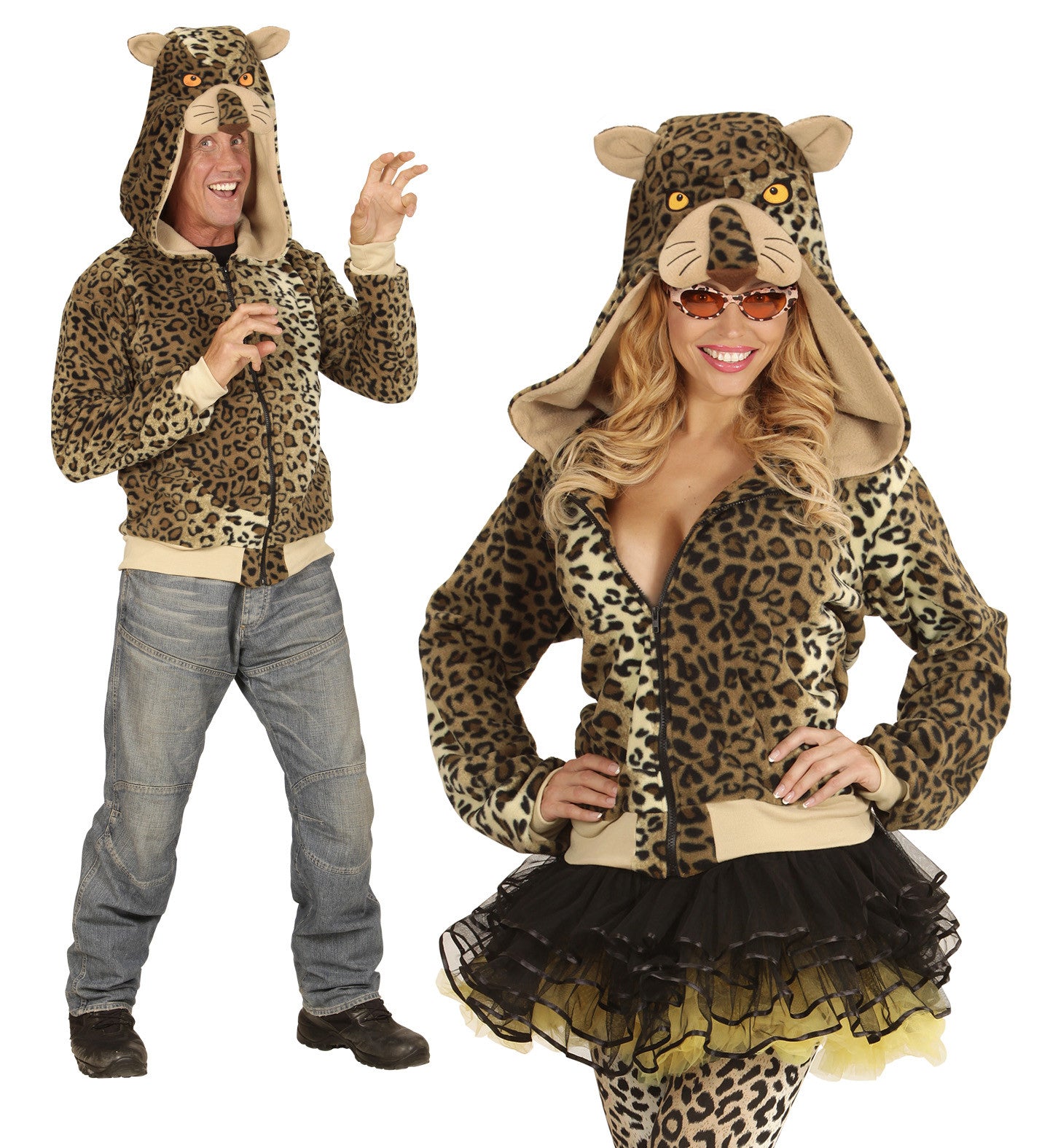 Felpa Leopardo Unisex – Travestimento Carnevale Da Animale – PS 22764