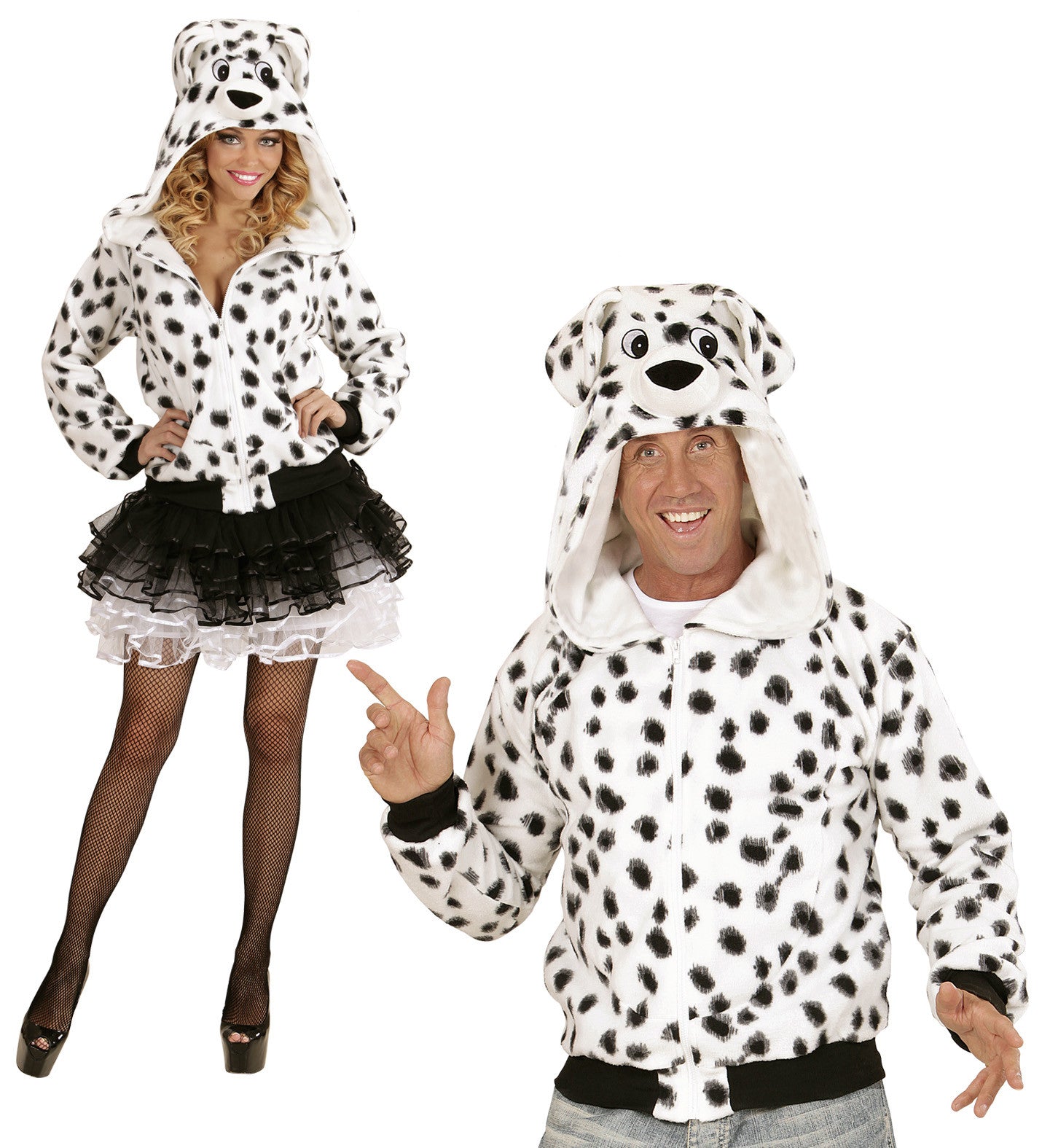Felpa Dalmata Unisex – Travestimento Carnevale Da Animale – PS 22772